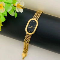 **Trendy Ellipse Steel Strip Bracelet – Elegant Fashion Jewelry Gift for Women & Girls**