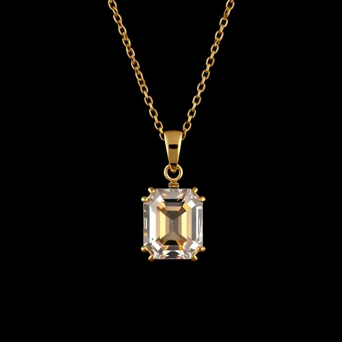 Gold diamond pendant